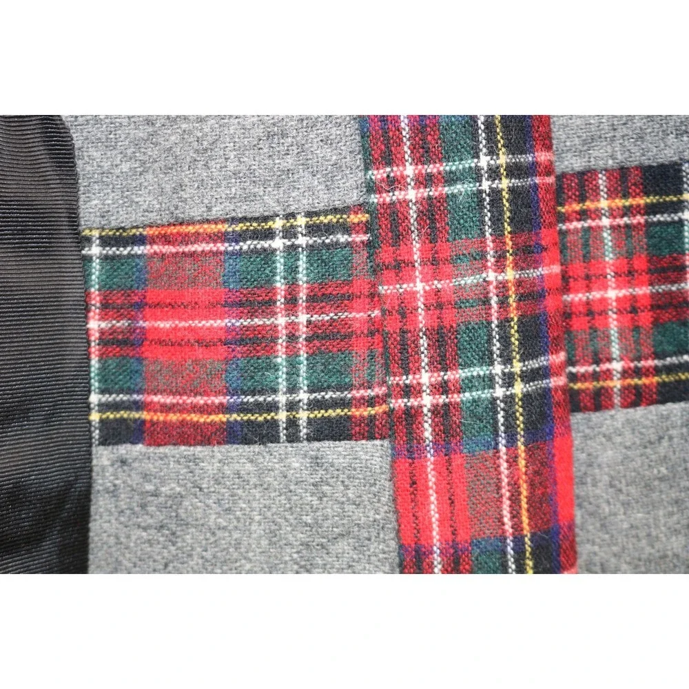 Vtg. Mr. Hank 100% Wool Plaid Drawstring Maxi Skirt-Medium-Preppy-Winter-Y2K